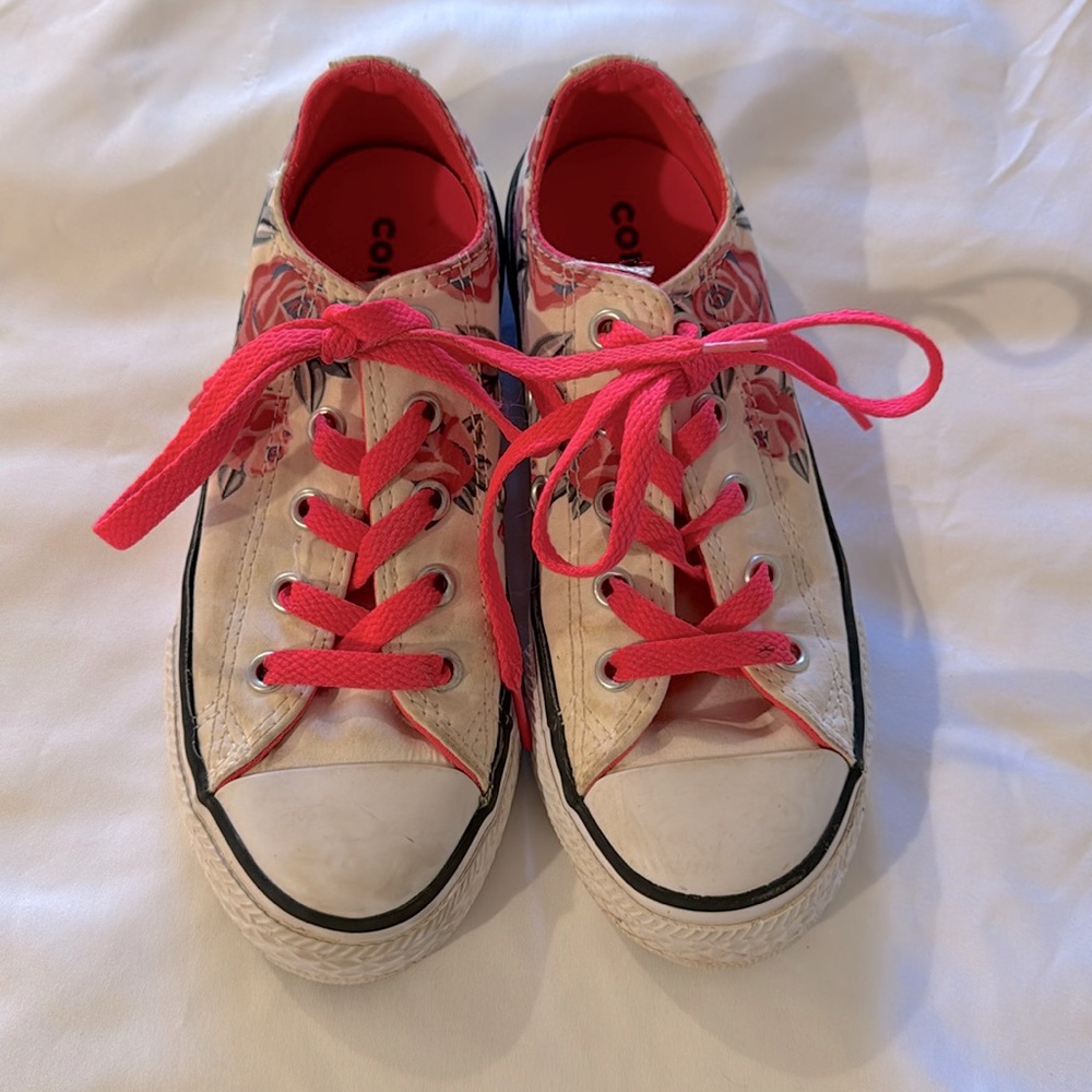 Converse All Star Floral “Pretty Strong” Canvas Shoes 13
